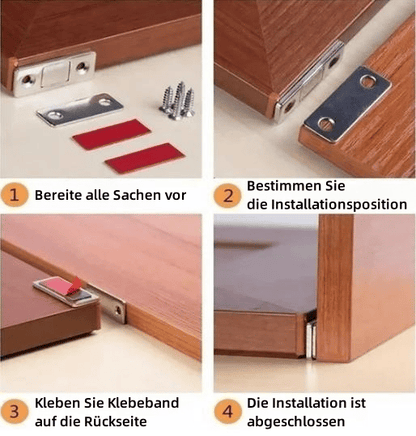 InvisiLock™ | Ultra-thin invisible cabinet door magnets (set of 4)