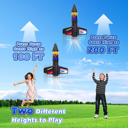 🏆#1 Bestselling-🚀Motorized Self-Launching Rocket Toy with Parachute