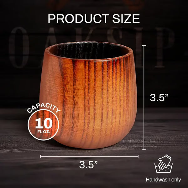 🔥2025 Hot Sale🔥-Original Wooden Bourbon Drinking Glass