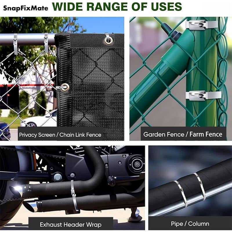 🔥HOT SALE 50% OFF-🛠️ DAFONSO Stainless Steel Zip Tie Kit with Tensioning Tool