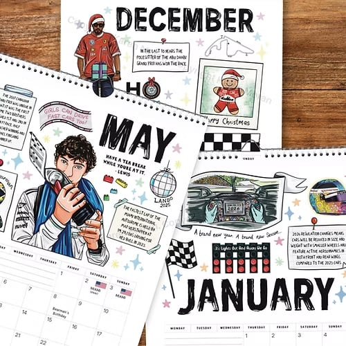 🔥LAST DAY 49% OFF - 🏎️📅F1 Scrapbook Race Calendar 2026 — The Ultimate Fan’s Race-Ready Wall Calendar