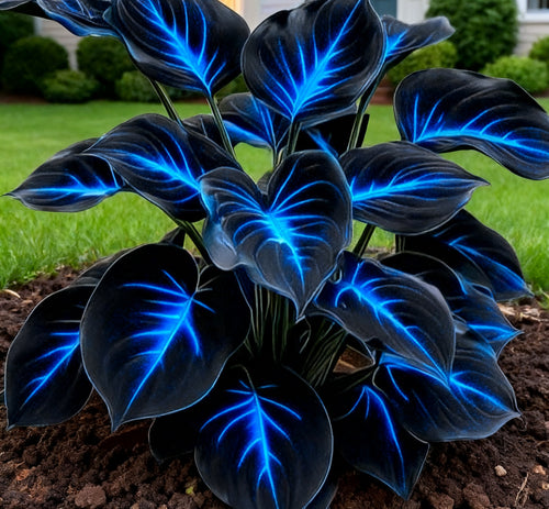 🔥🌌 Glow-in-the-Dark Garden Magic: 🌌Hosta Seeds Perennial Shade Plant