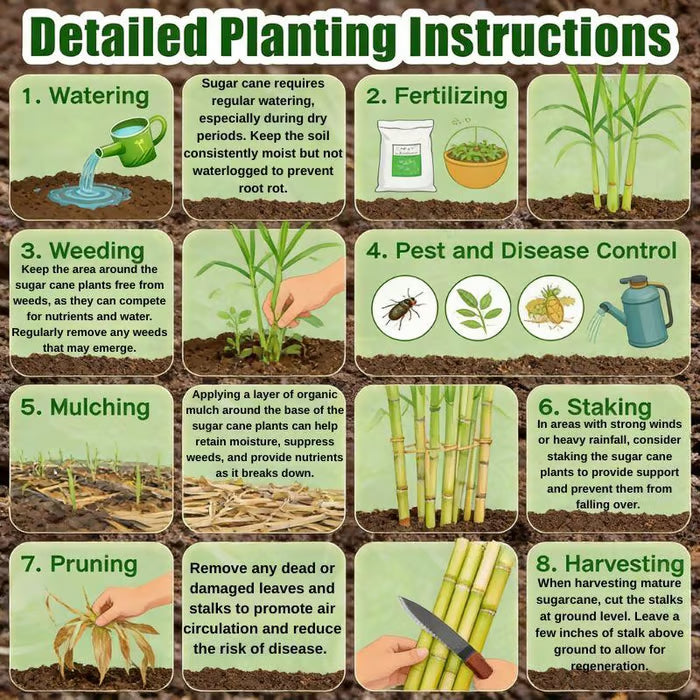 🏆 Hot Sale - 49% OFF 🔥-Grow Your Own Sugar! 🌱 sugarcane seeds