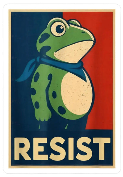 Portland Frog Protest Stickers