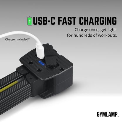 Gym Lamp for Posing, Gym Light Posing Lights for Bodybuilding, Portable Magnet LED Flashlight with 7th Gear Dimming & 180 Degree Folding USB Rechargeable Gym Lighting