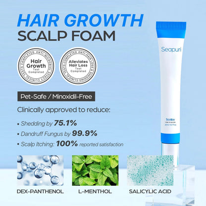 Seapuri Scalpy Hair Growth Serum for Men & Women for Hair Loss & Thinning